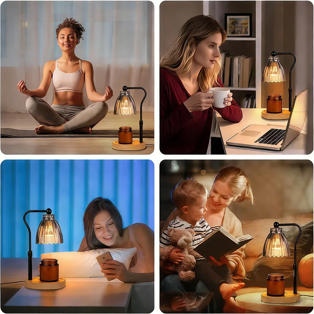 Candle Warmer Lamp with Timer Dimmable Wax Warmer Lamp Modern Candle Heater Lamp for Birthday House Warming Day Gifts Home Decor view 6