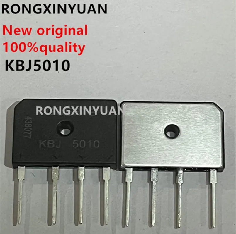 100% New Original   KBJ5010  GBJ5010 With its own heat sink, Rectifier Bridge 50A/1000V