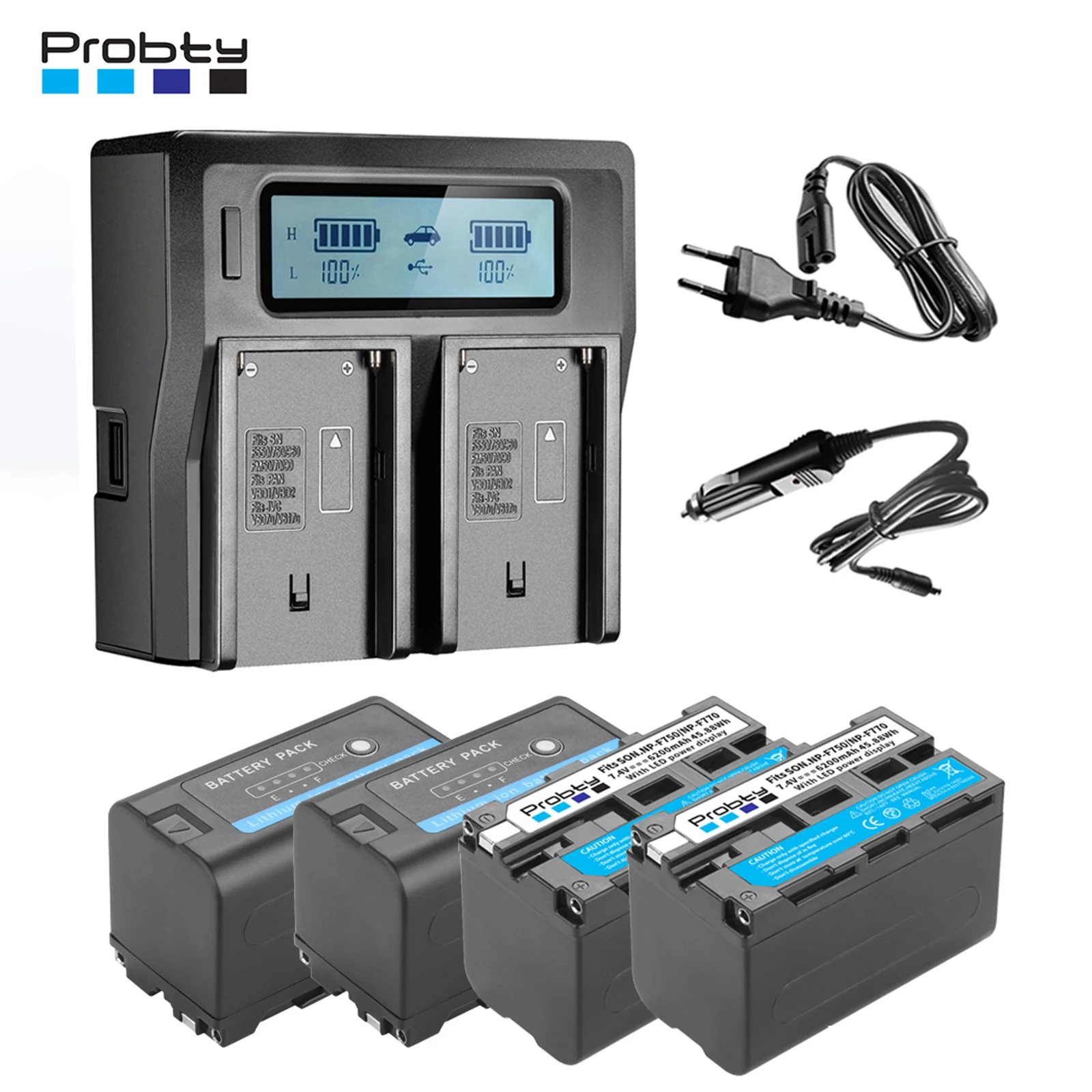 6200Mah NP-F750 NP-… - image