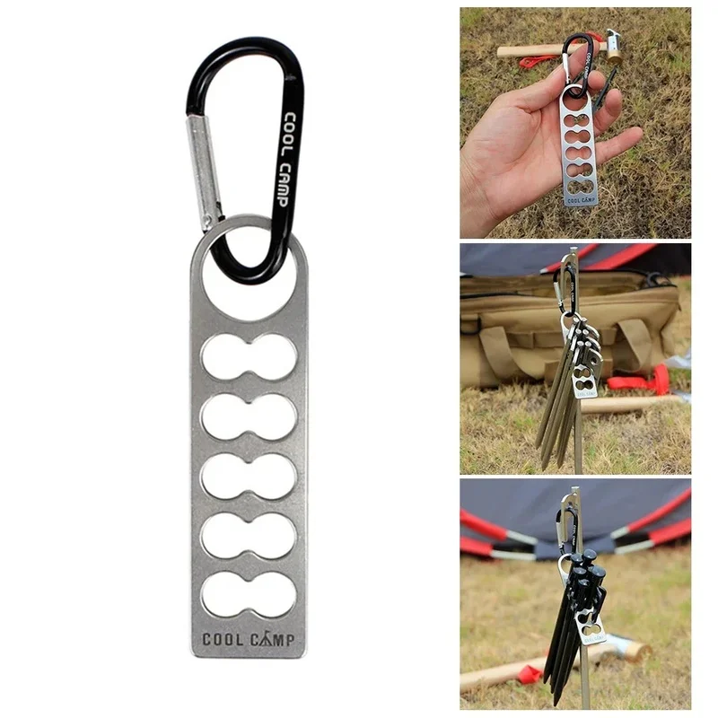 

Держатель для палатки из алюминиевого сплава с брелоком-пряжкой