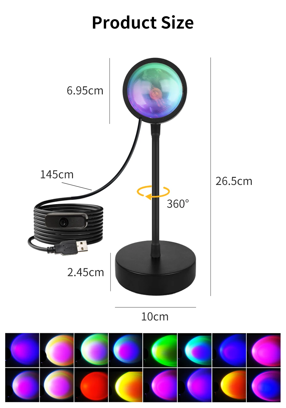 Tuya Smart Sunset Lamp Night Light Sunset Projector Smart Life APP Remote Led Lights For Photography Selfie Party Decoration
