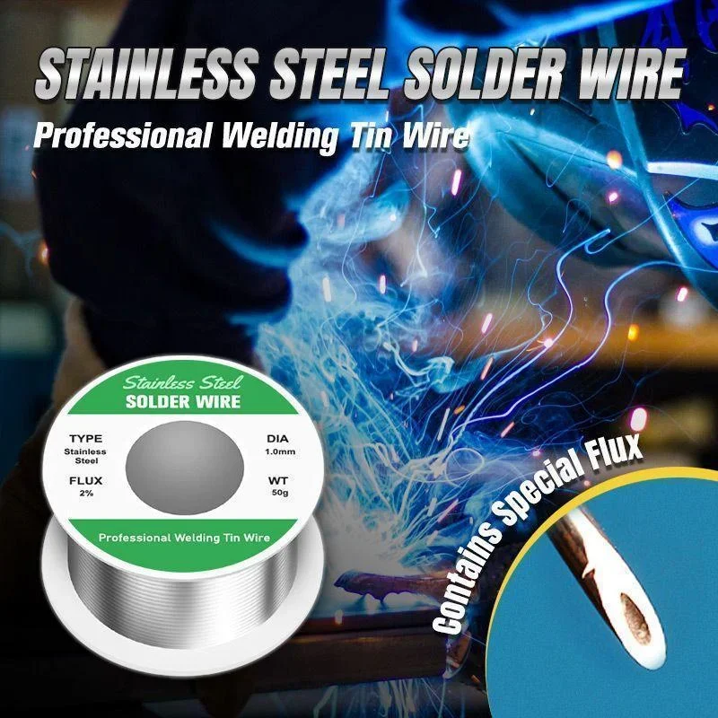 

50g Stainless Steel Solder Wire Universal Welding Rods Easy Melt No Need Solder Powder Welding Accessories Dropshipping