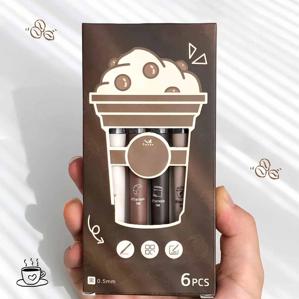 3/6pcs Large-Capacity Gel Pen Set, 0.5mm Quick-Drying Black Ink Pen Fine Point Pen, Liquid Roller Ball Pen,Student Writing Diary