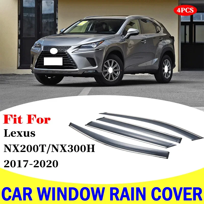 

FOR Lexus NX200T NX300H window visor car rain shield deflectors awning trim cover exterior rain cover car accessories 2017-2020