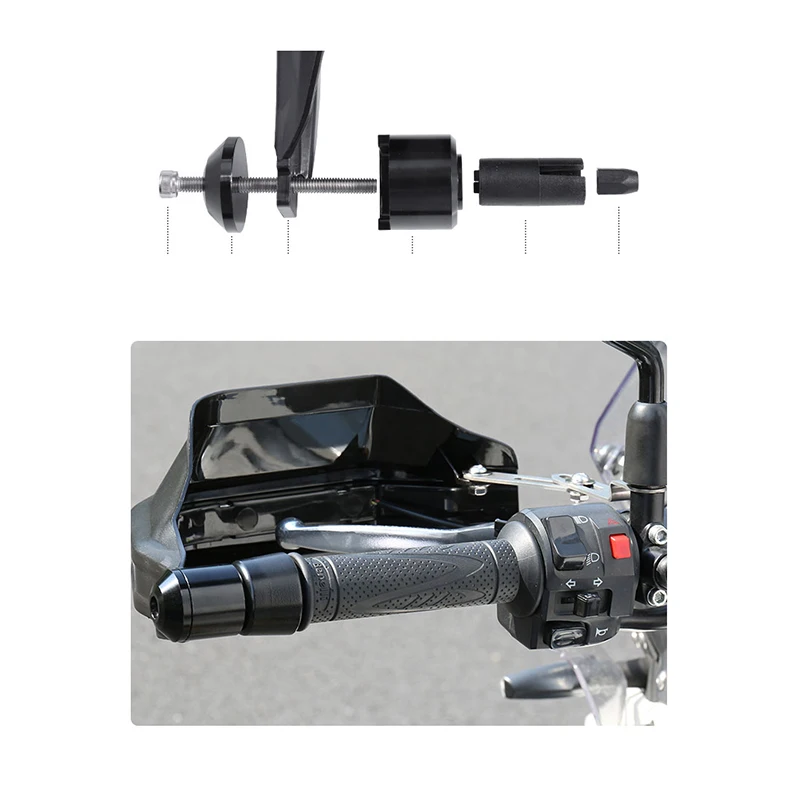 TRK502 Hand Guard Handle Protector Shield Windproof Handlebar HandGuards With LED turn For Benelli TRK502 TRK502X BJ250 TNT 600i