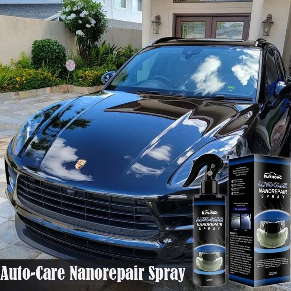 Car Ceramic Quick Coating Spray, Polonês Nano Hidrofóbico, Removedor de reparo de arranhões, Proteção de pintura, Cera De Cristal, Auto Clean Care