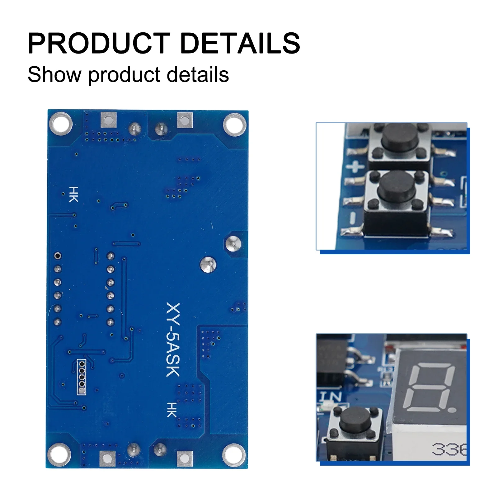 DC DC Adjustable Step Down Module 5A 75W With Voltage Memory And Off Switch For Power Transformer And Battery Systems