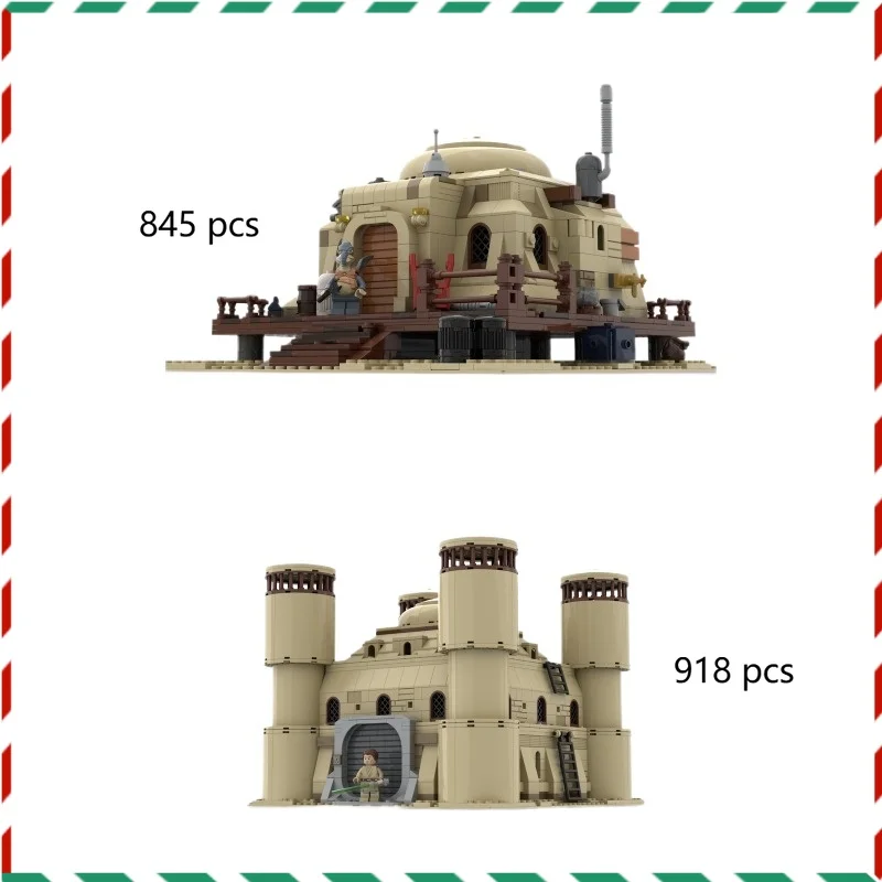 

Строительные блоки MOC Space Adventure Sandstone House — подробная архитектура пустыни, кирпичи из мелких частиц, игрушка для фанатов