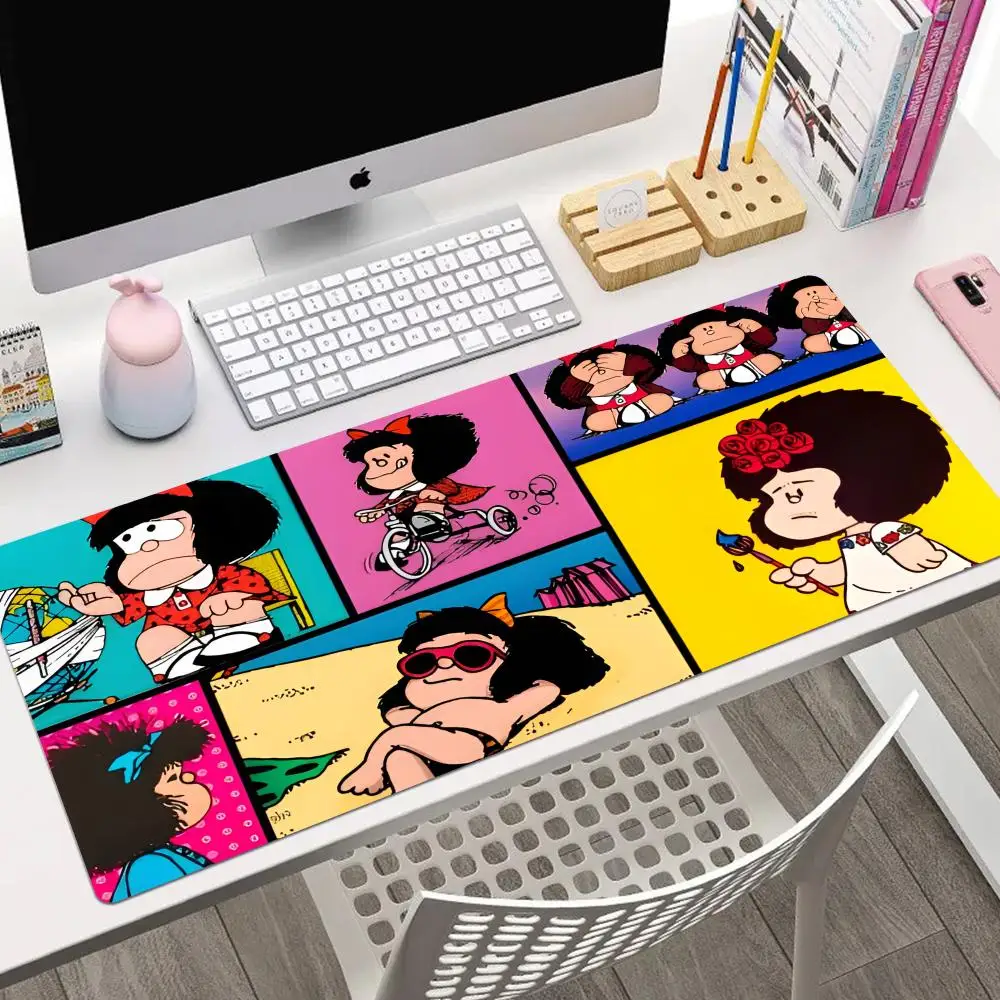 Mouse XXL Cushion Anime Game Mousepad Wireless Pads Pad Gaming Keyboard Laptop Large Cartoon Office Desk Mafalda Gamer Table Big