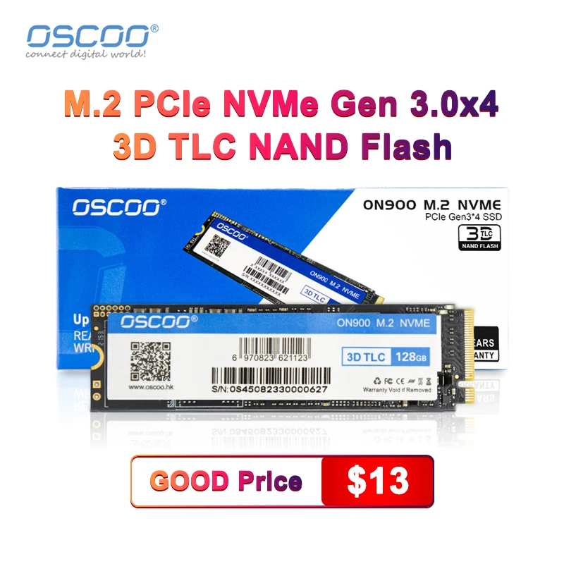 OSCOO NVMe M2 SSD 1TB 512GB 256GB 128GB PCI-e 3.0X4 Solid State Drive HDD 2280 SSD M2 Internal Hard Drive for Laptop Notebook