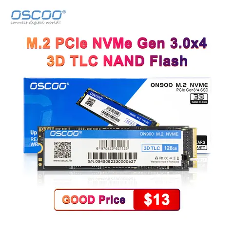 OSCOO NVMe M2 SSD 1TB 512GB 256GB 128GB PCI-e 3.0X4 Solid State Drive HDD 2280 SSD M2 Internal Hard Drive for Laptop Notebook