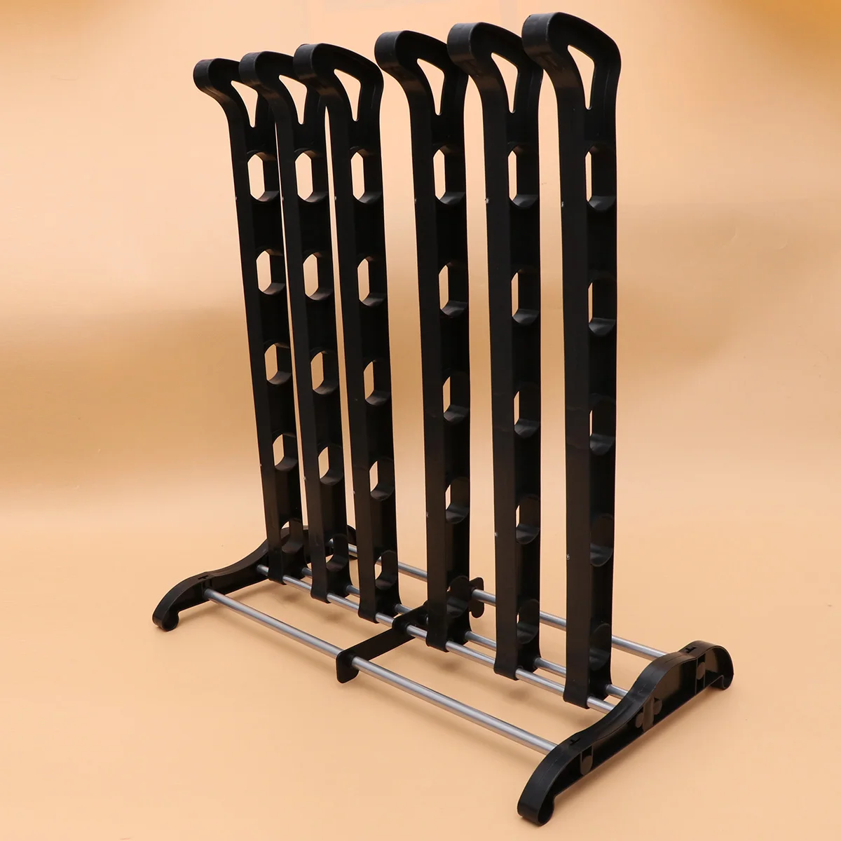 

Boot Storage Rack Shoe Drying Hooks Long Barrel Hanging Shelf Black Accessories Sturdy Adjustable Inverted Design Dustproof Wide