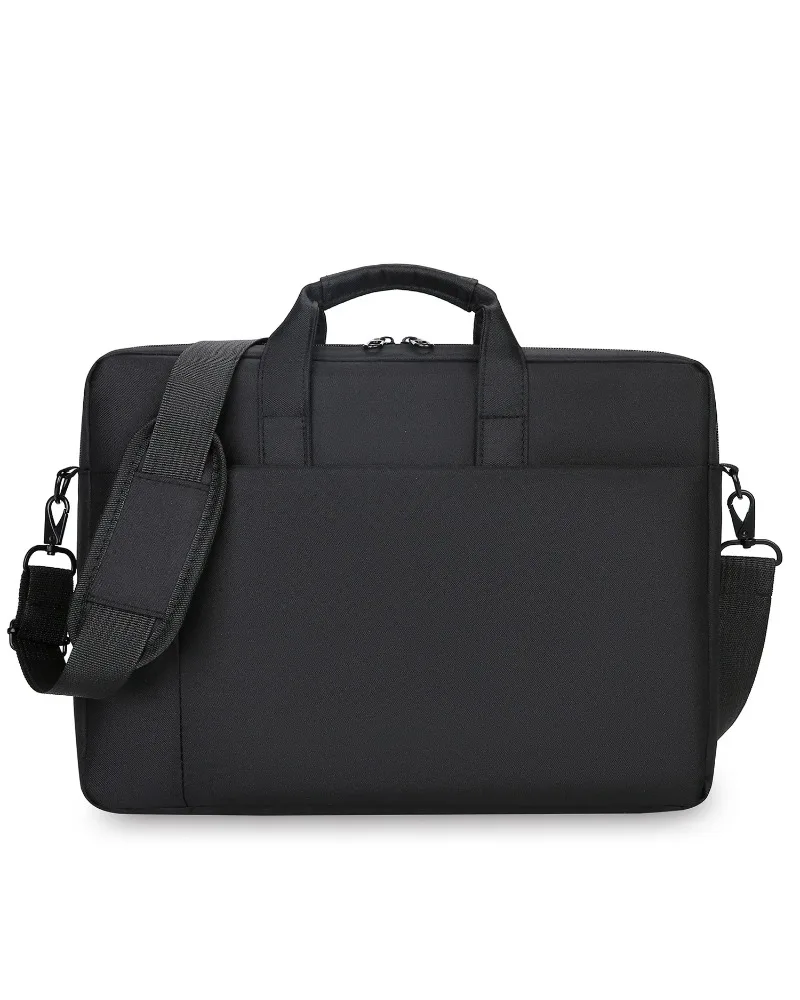 

Gray Laptop Briefcase 13 14 15.6 Inch Notebook Bag With Detachable Shoulder Strap Oxford Cloth Water Resistant Handbag