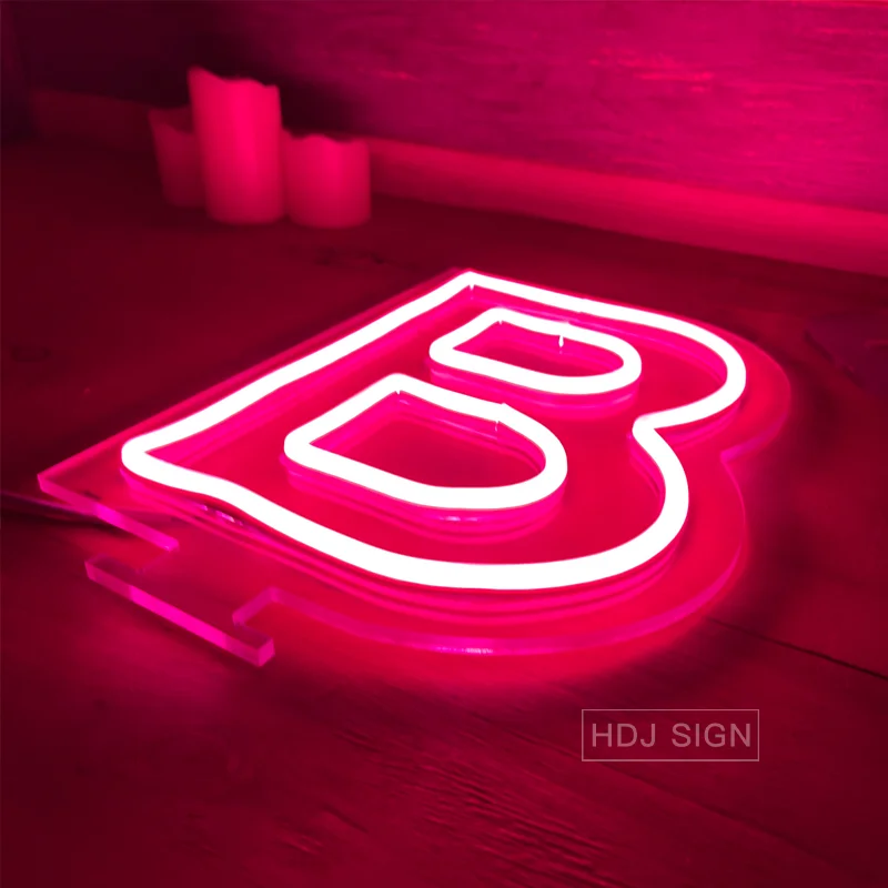 Letter Neon Light Party Wedding Table Lamp LED Neon Sign for Bar Shop Party Decor Colorful Neon Lamp USB or Battery LED Lights