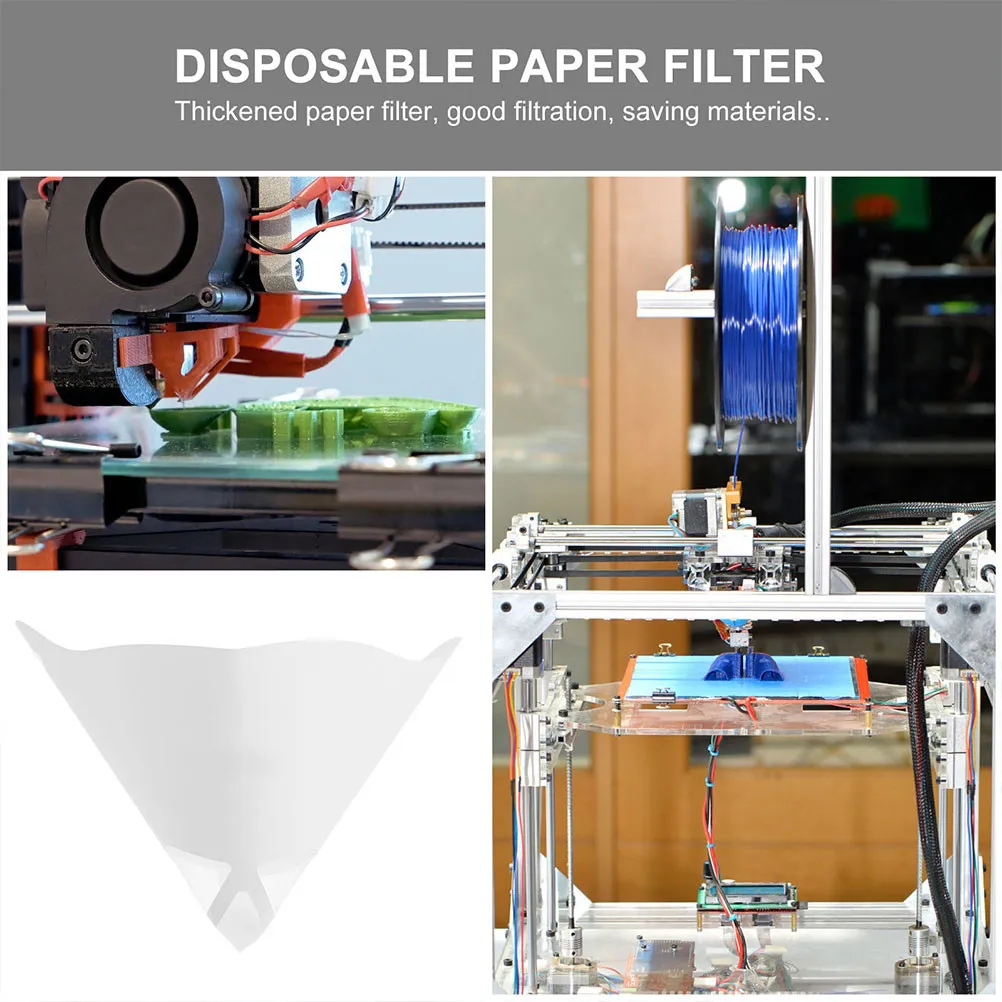 

30Pcs Disposable Paper Filter for 3D Printer Resin Strainer Easy Pour Back Environmental Friendly Printing Supplies