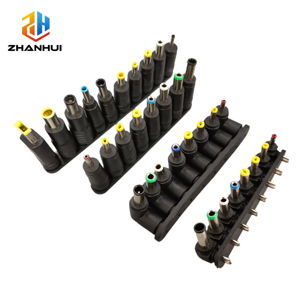 Universal 5.5x2.1mm DC Power Adapter Plug Tips Kit for Laptops, Monitors, Routers & Webcams