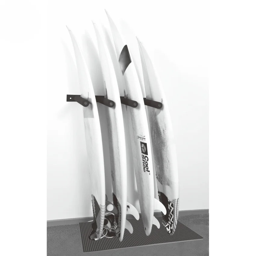 OEM High Strength Heavy  Surfboard Storage Display Wall Rack  4 surfboard