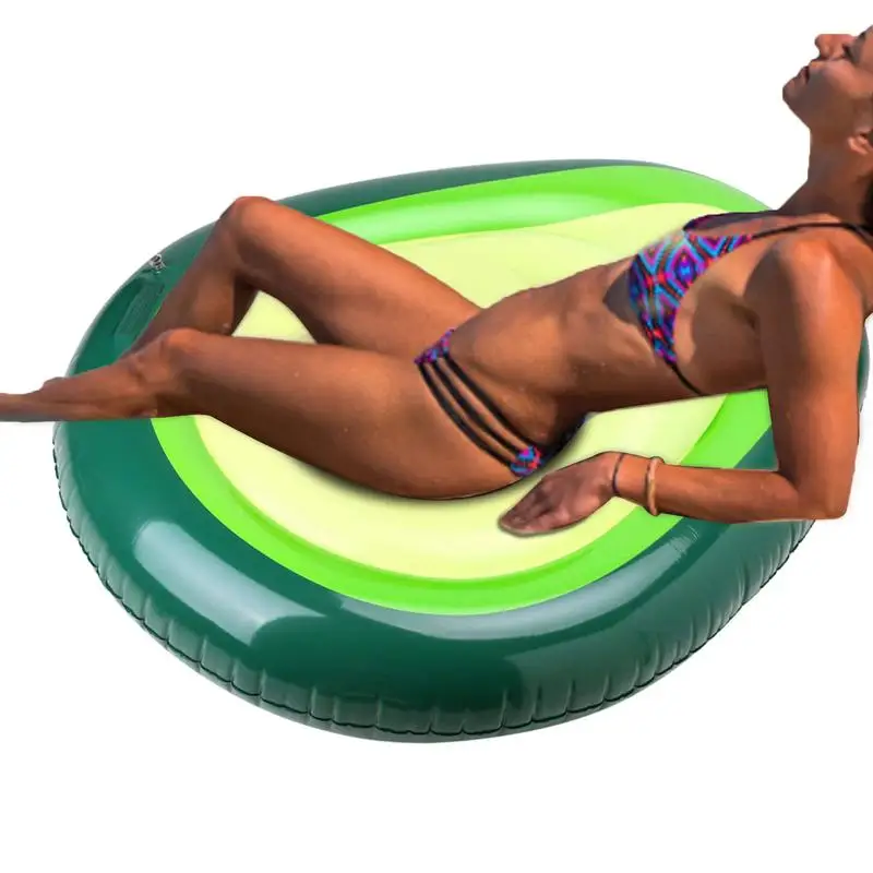 

Inflatable Pool Floats With Ball Avocado Lounge Raft With Ball Inflatable Avocado Pool Float For Kids Adults Large Blow Up