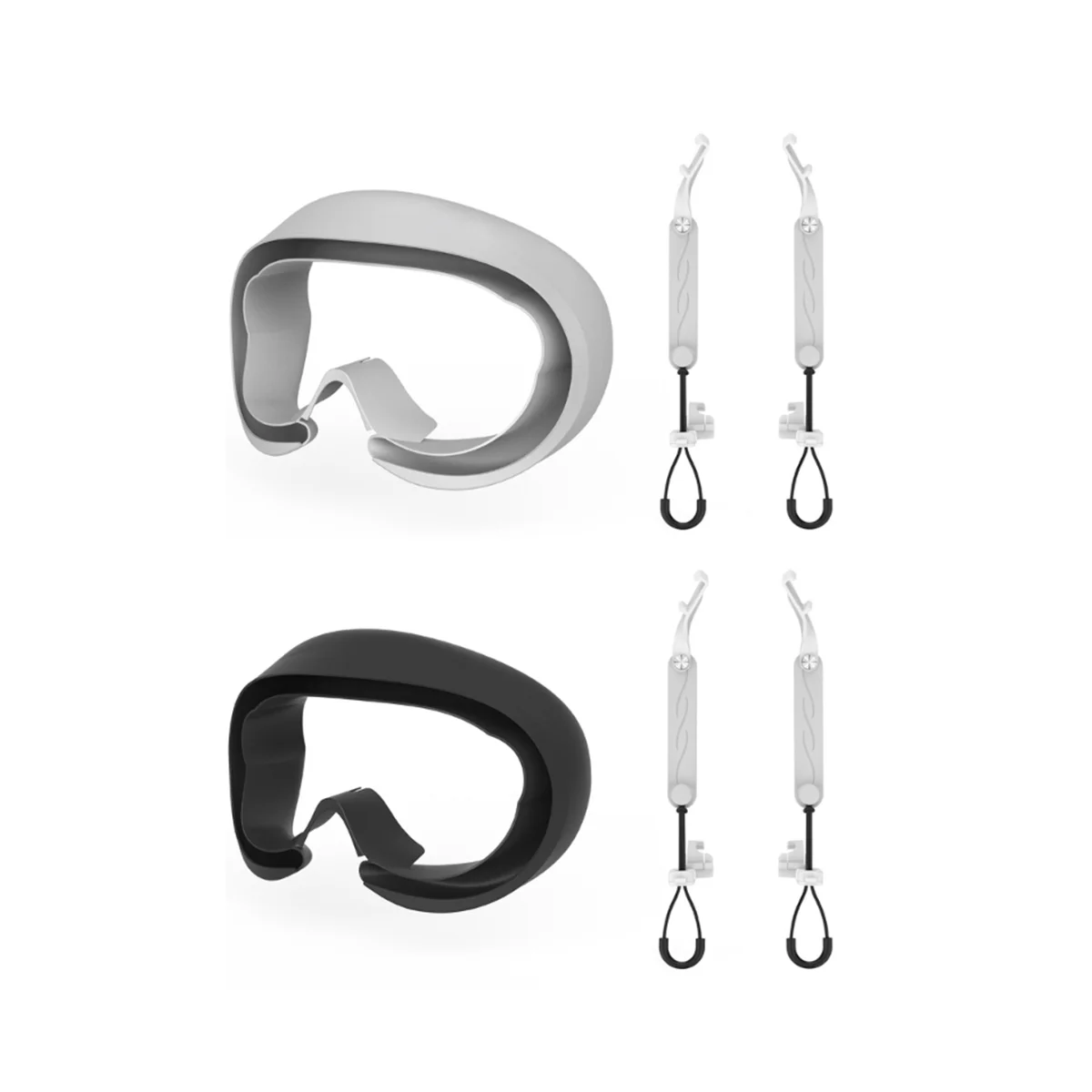 VR สายพานควบคุมหูฟังเกม Pico 4 VR ที่จับสำหรับแผ่นรองหน้าจอการรั่วไหลของแสงอุปกรณ์เสริม VR-สีเทาอ่อน