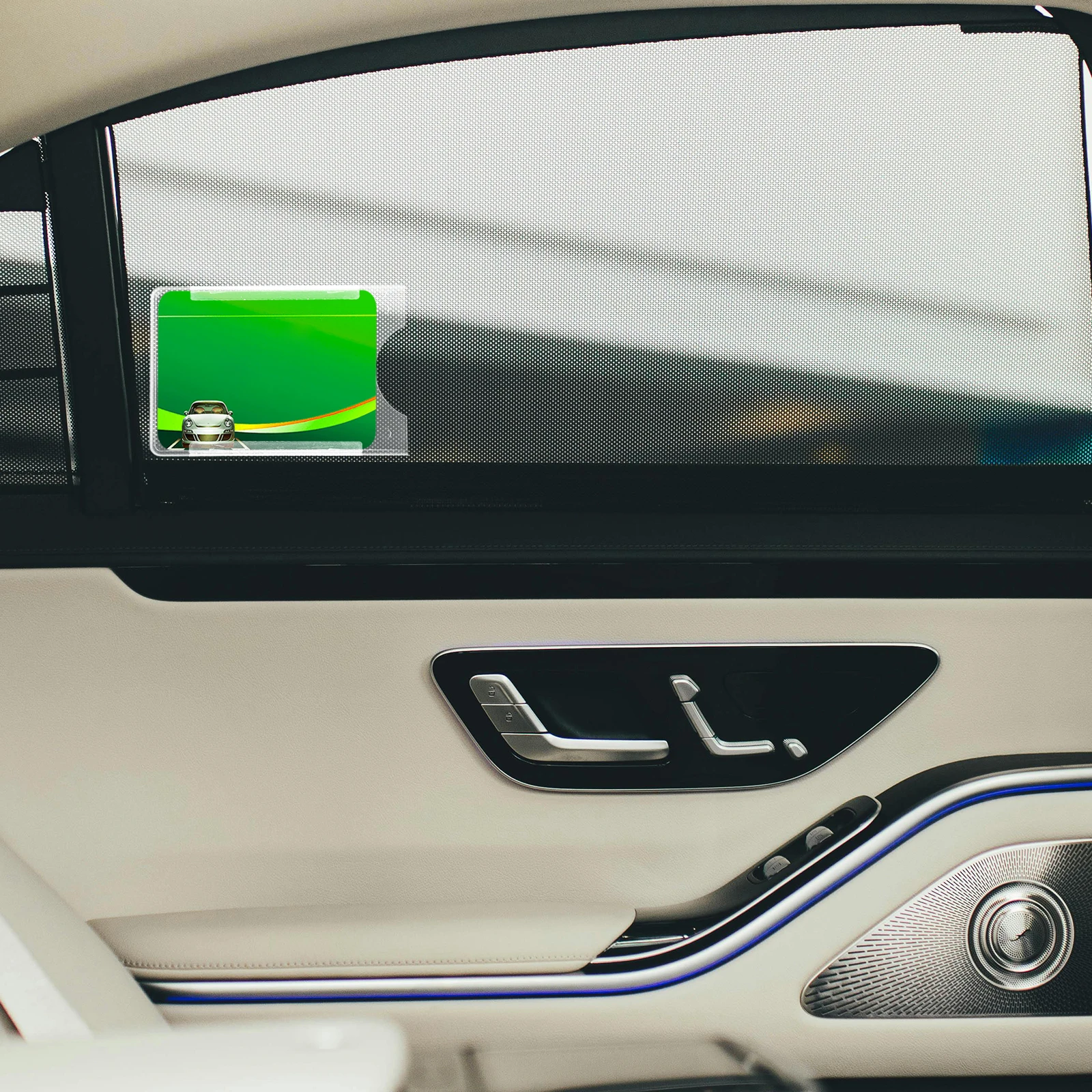 

Suction Cup Card Holder for Windshield Parking Permit Insurance Registration Sticker License Plate Car Toll Pass