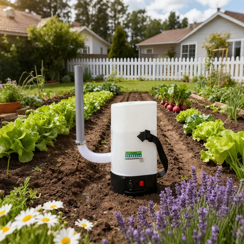 Mesin Penyemprot Serbuk Pertanian 8L Baterai Lithium 14AH Portabel Ringan Elektrik Untuk Pengendalian Hama Kebun Pertanian