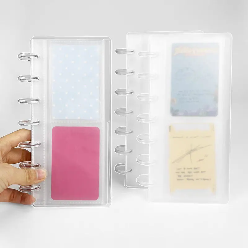 3-inch 20pages Loose-Leaf Binder Star Album Small Card Mushroom Hole Page Storage Notebook Planner Ring Binder Binding Supplies