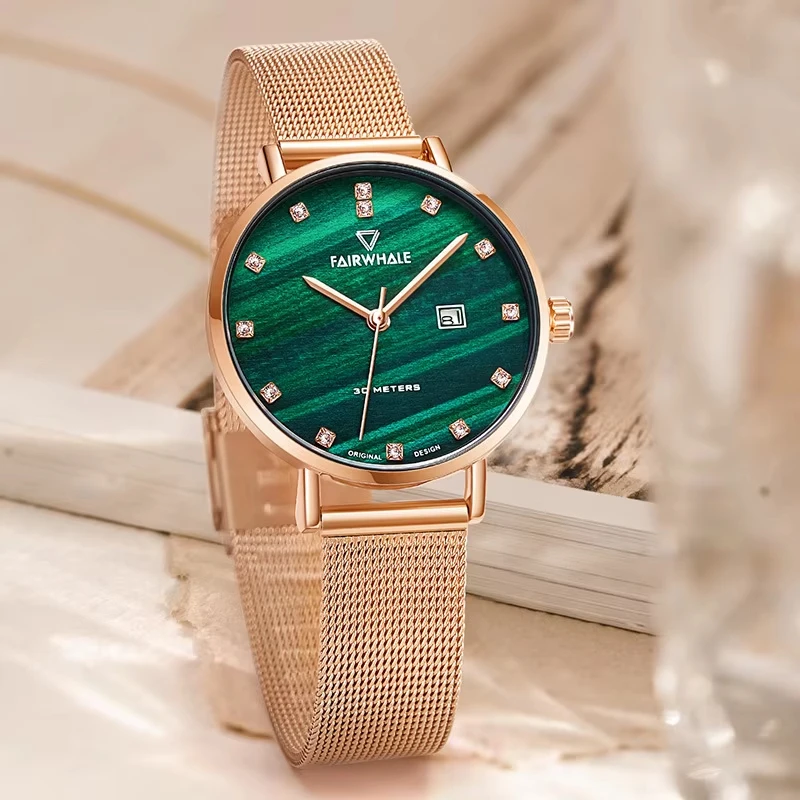 Mark Fairwhale Elegant Quartz Watches For Women Waterproof Ladies Watch High Quality Stainless Steel Woman's Fashion Wristwatch