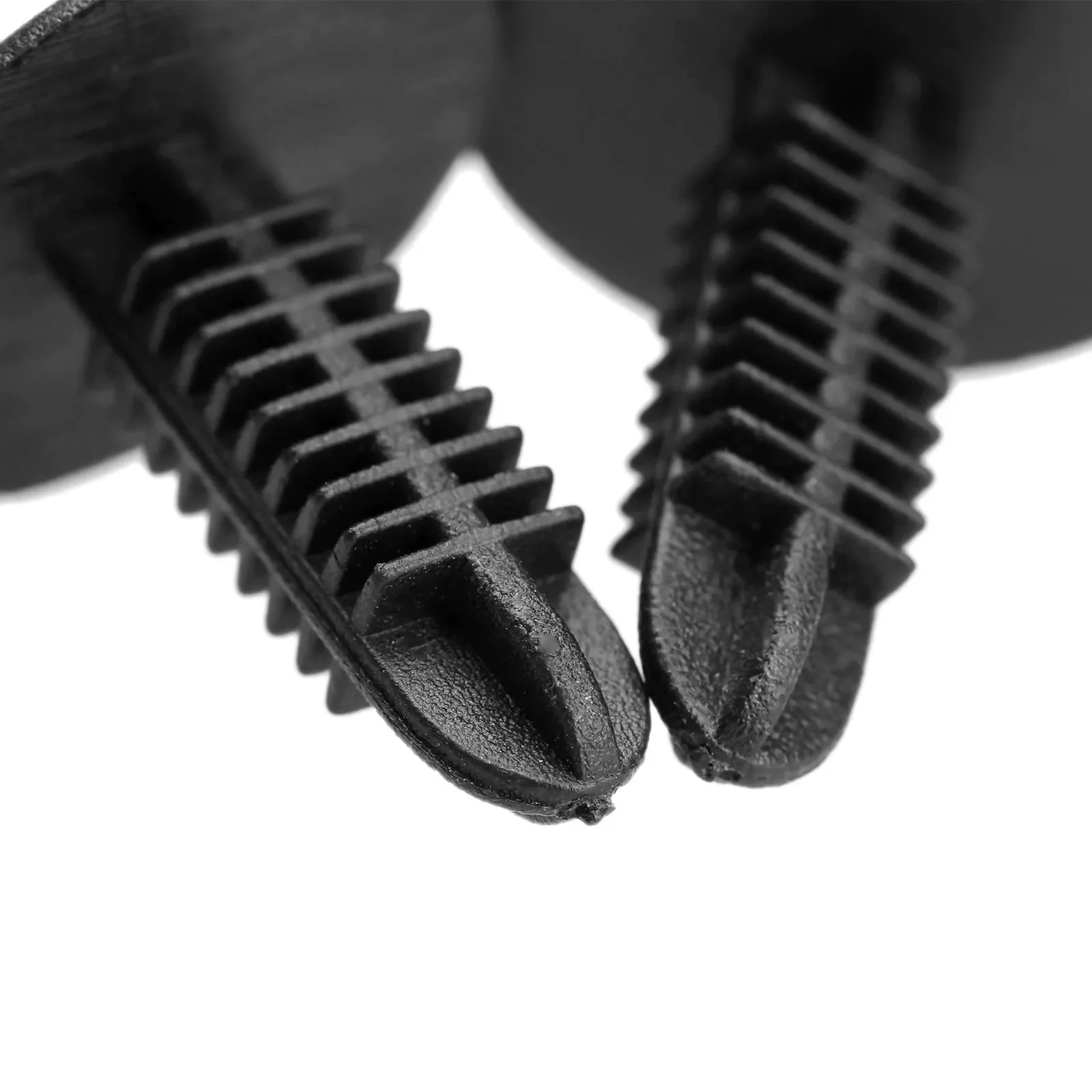 Aupoko 50pcs Fit 4.5x5.3mm Hole Black Car Door Trim Panel Bumper Fender Retainers Plastic Screw Rivets Auto Fastener Push Clips