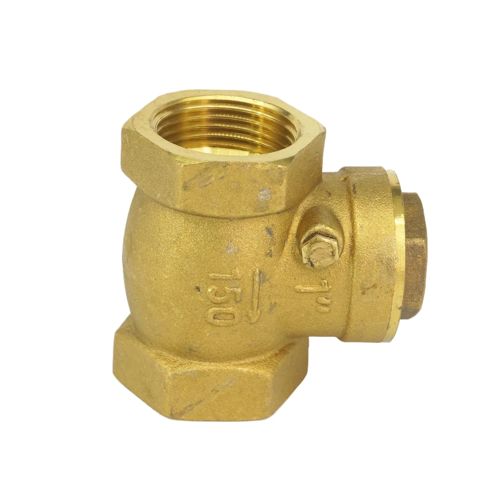 

1/2" 3/4" 1" 1-1/4" 1-1/2" 2" BSP Female Equal Hex Brass Swing One Way Valve Check Valve Non-return Valve For Water