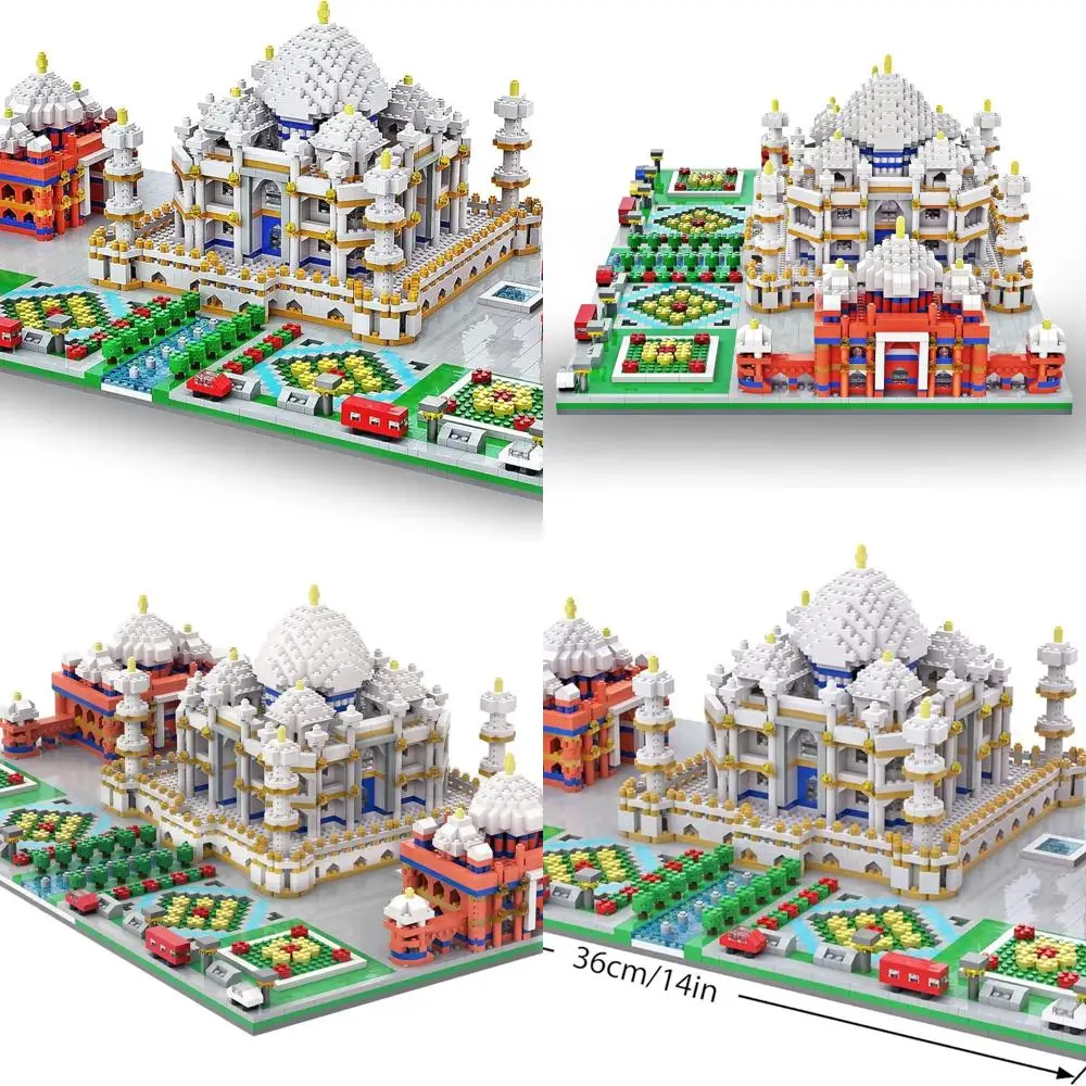 Taj Mahal Micro Blocks Kit: 5477-Piece Architecture Toy for Kids & Adults