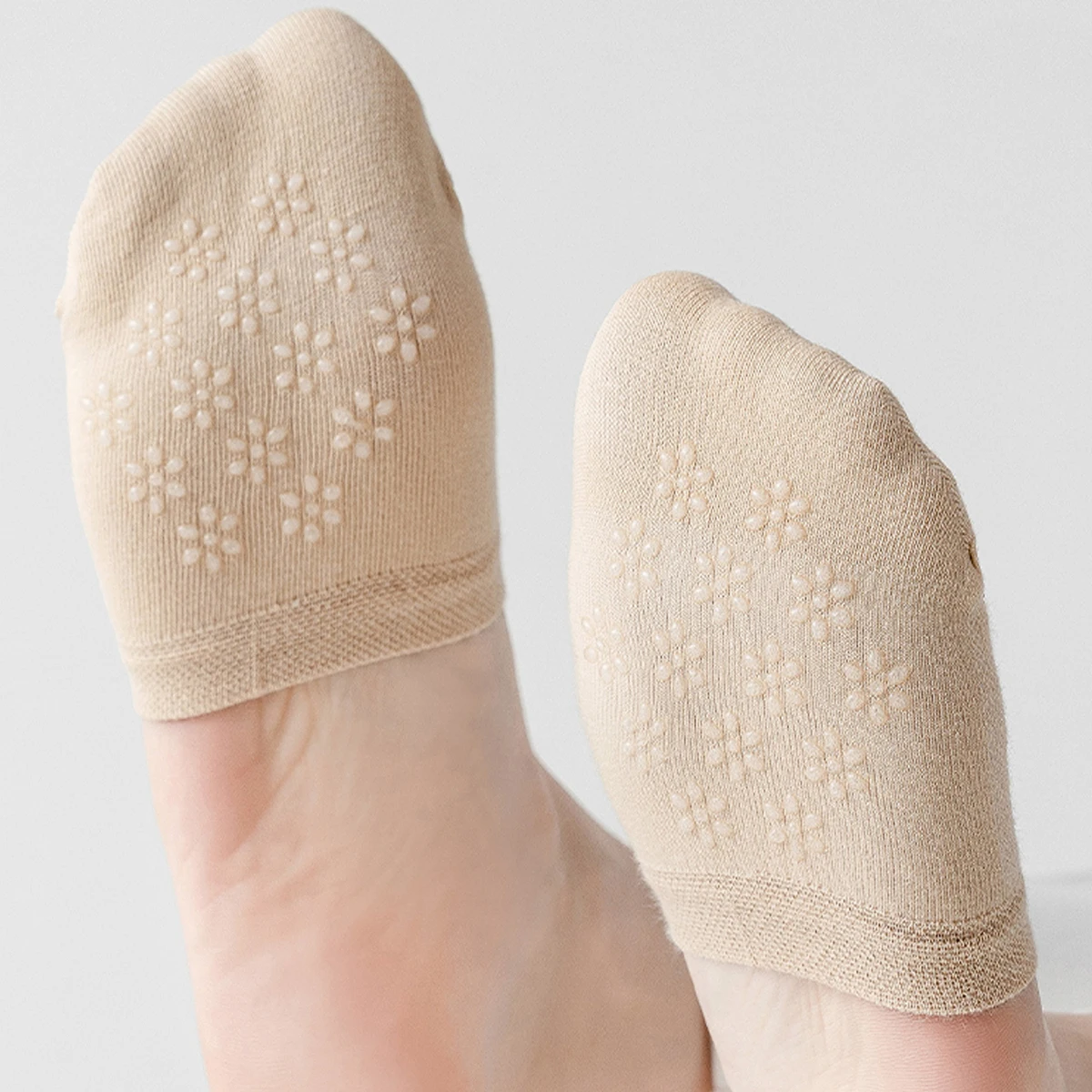 8/16 زوجًا من الجوارب النسائية، أسود وعاري، مريح، مسامي، جوارب رسمية، غير مرئية. #5