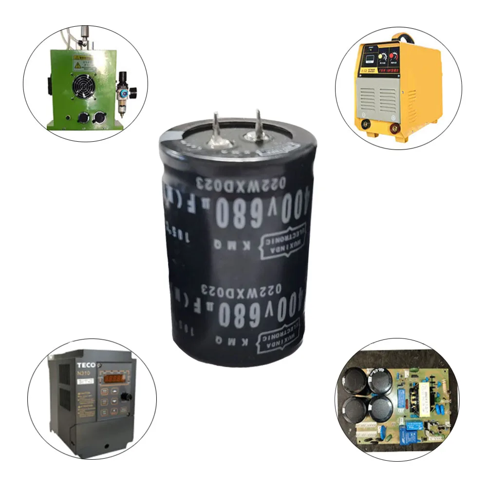 1Pcs 680UF 400V Aluminum Electrolytic Capacitor Hard Pin 400V 680UF Power Transformer Air Conditioning Capacitor Inverter 35x50