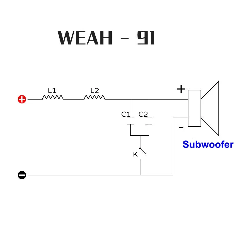 Filtro Crossover Per Subwoofer 1200W – 410 Hz, Condensatore 60µF, Per HiFi Auto E Casa Fai Da Te