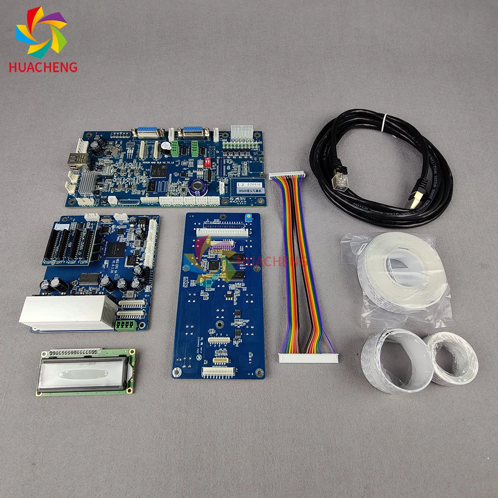 XP600 Double Head Mainboard & Carriage Board Complete Set Non-Fiber Version Suitable For Hoson Inkjet Photo Printer