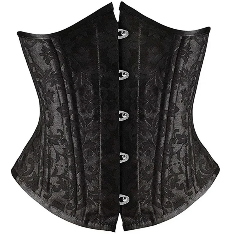 

Sexy Corset Underbust Waist Cincher Corsets Gothic Retro Corset Top Bustier Corpete Corselet Black White Plus Size S-6XL