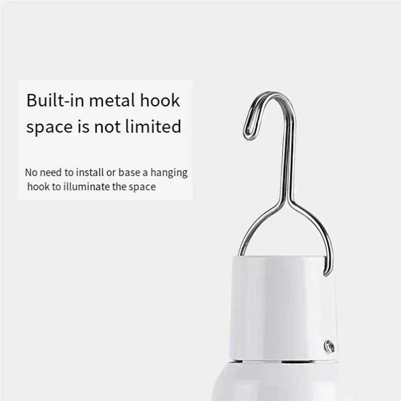 AT02-300W Portable Lantern Bulb Camping Light USB Rechargeable LED Bulb High Power Tent Light Outdoor Emergency Bulb