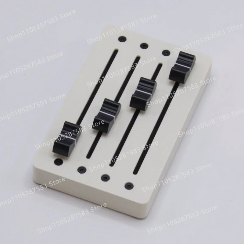 Minimalist 4-track controller daw host midi controller fader drawing string expression