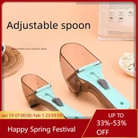 Adjustable Pet Metering Spoon with Plastic Measuring Pet Scoops Cups for Pet  Accessories Cat Food Spoon Dog Food Gram Spoon