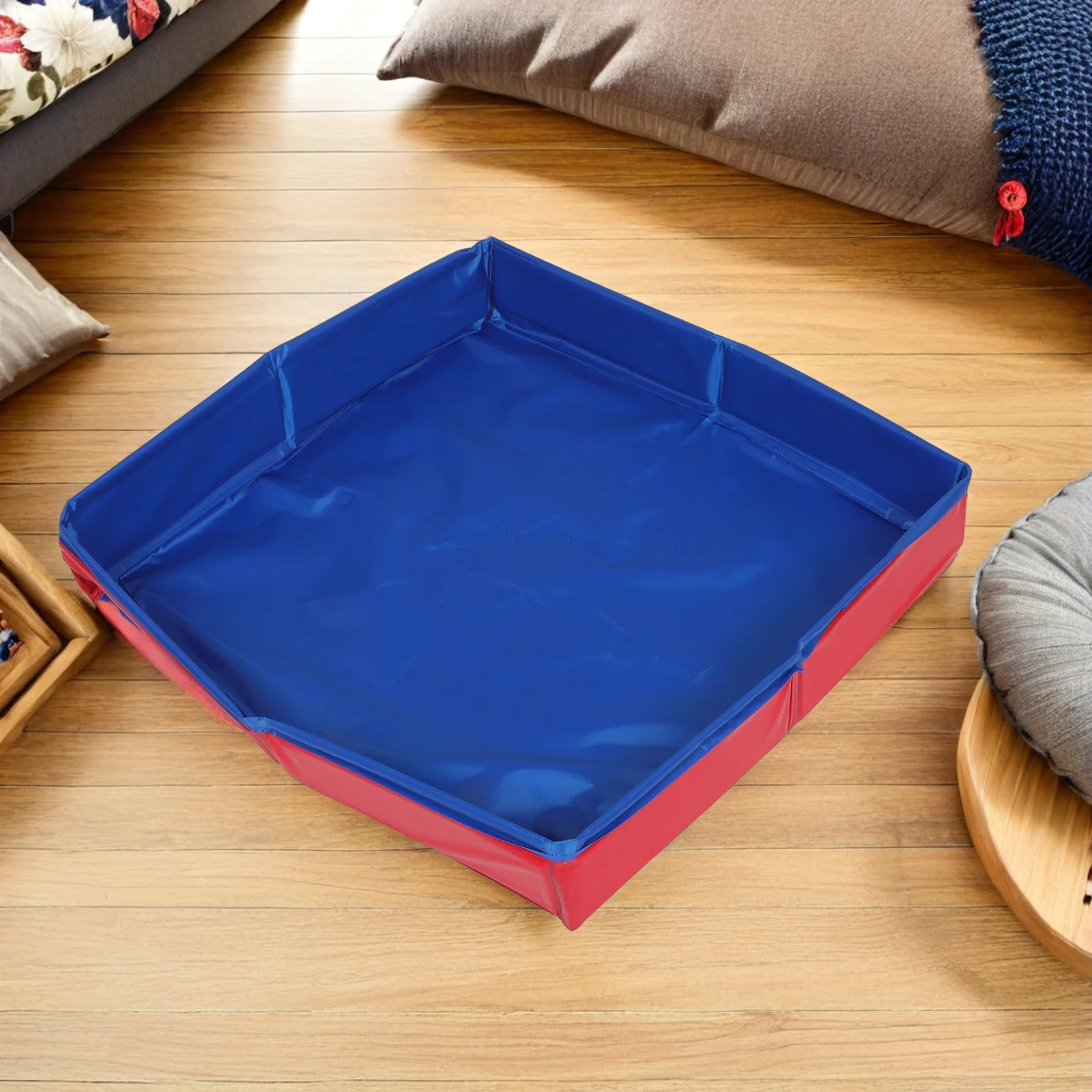 Faltbares Sandtablett, 19,65 x 3,34 Zoll, Oxford-Stoff, tragbar, für drinnen und draußen, Sandkasten für Kleinkinder, einfache Aufbewahrung, Kinder, Spielzeit, Lernen