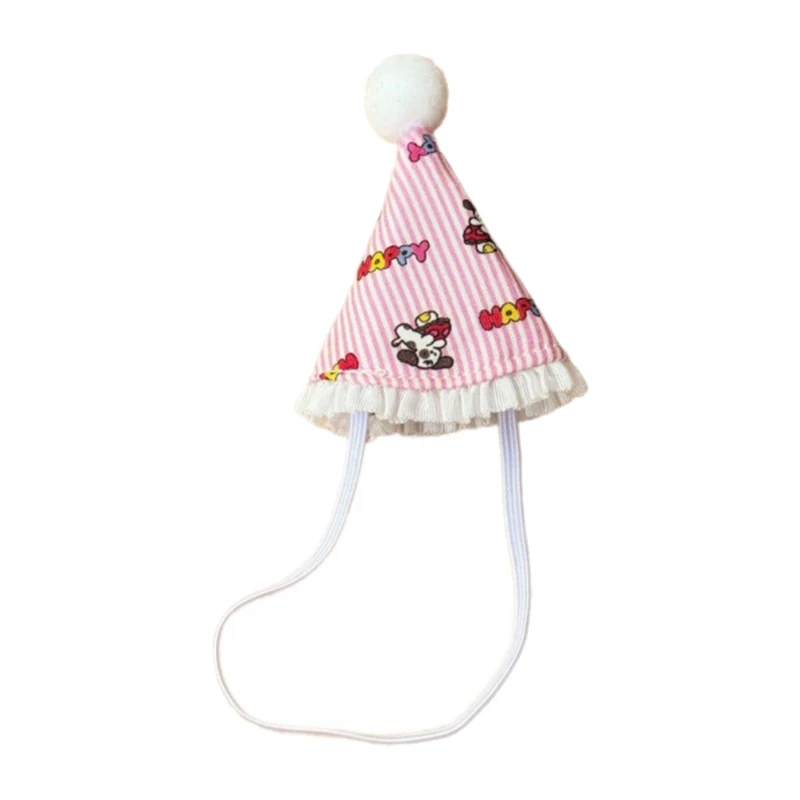 귀여운 인형 집 인형 모자 미니 생일 모자 머리 커버 만화 DIY 인형 장식 장난감 어린이위한
