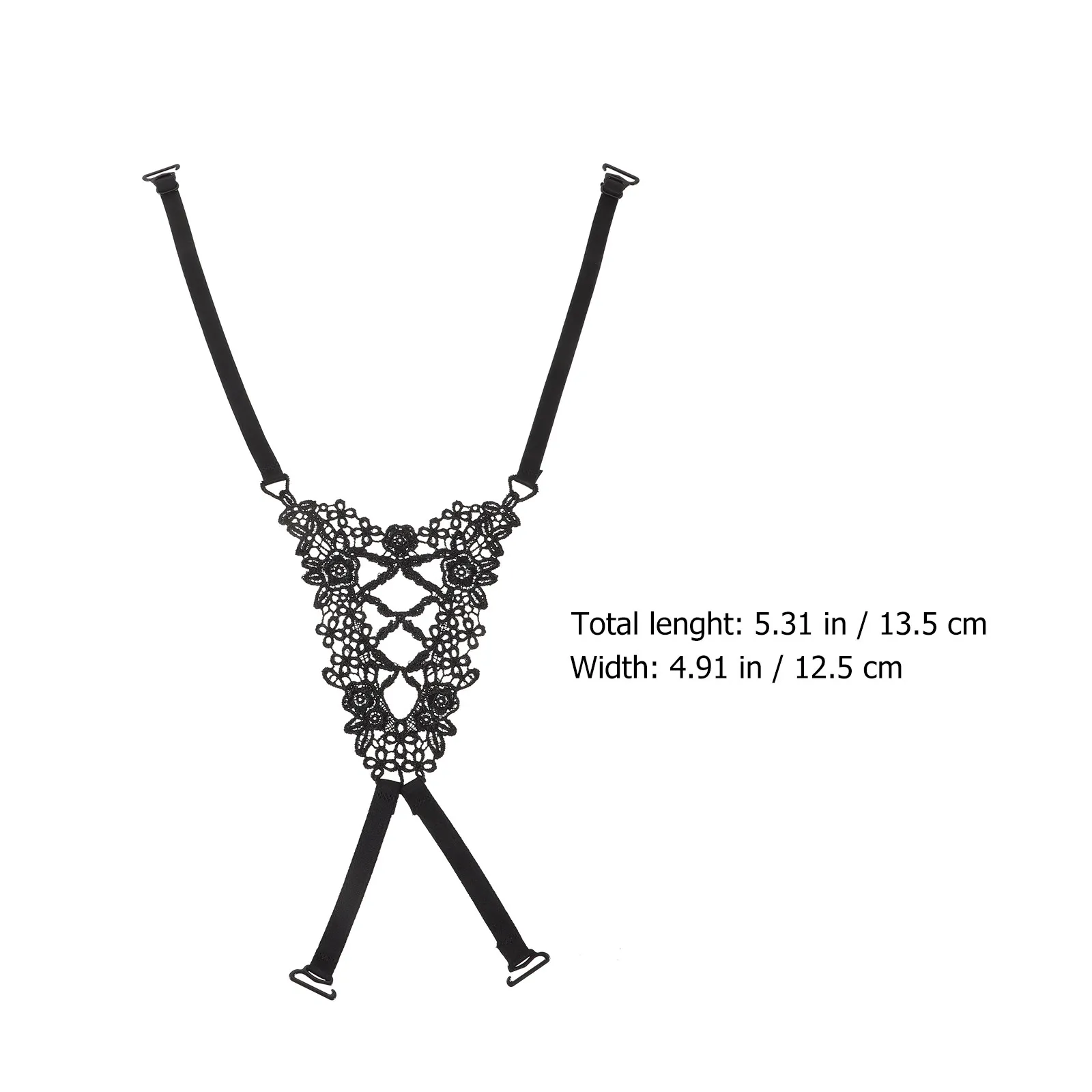 3Pcs Women Bra Straps Replacement Adjustable Elastic Chinlon Shoulder Extensions for Backless Tops Dresses Decorative Functional