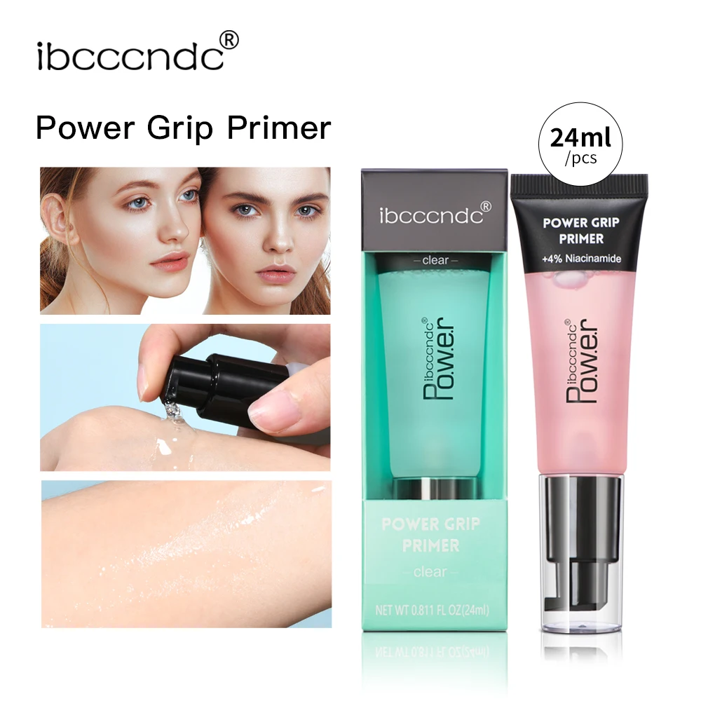 Primer viso idratante a base di gel Power Grip da 24 ml per levigare la pelle, afferrare il trucco, pori invisibili, incolori