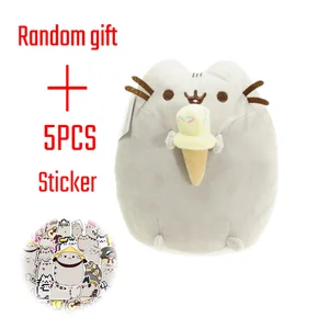 لعبة كاواي كرتونية قطيفة للأطفال، بيتزا كات، آيس كريم، حشوة، بطاطا مقلية، سوشي، ملاك، أنمي، عيد ميلاد، 15 سم أفضل 8 مبيعات يابانية للقطط القطيفة - رقم 5