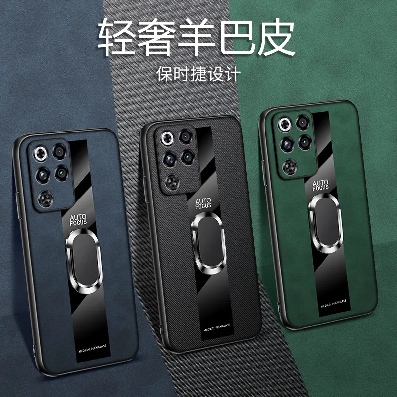 Untuk Red Magic 11 Pro Case Luxury Leather Porsche Stand Cover Untuk Red Magic 11 Pro Shockproof Bumper Funda