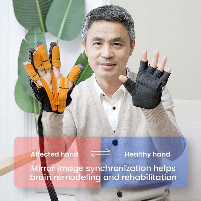 9 Gears Hand Rehabilitation Training Robot Glove Supports Bone Care For Hand Training Hemiplegia Finger Rehabilitation Trainer