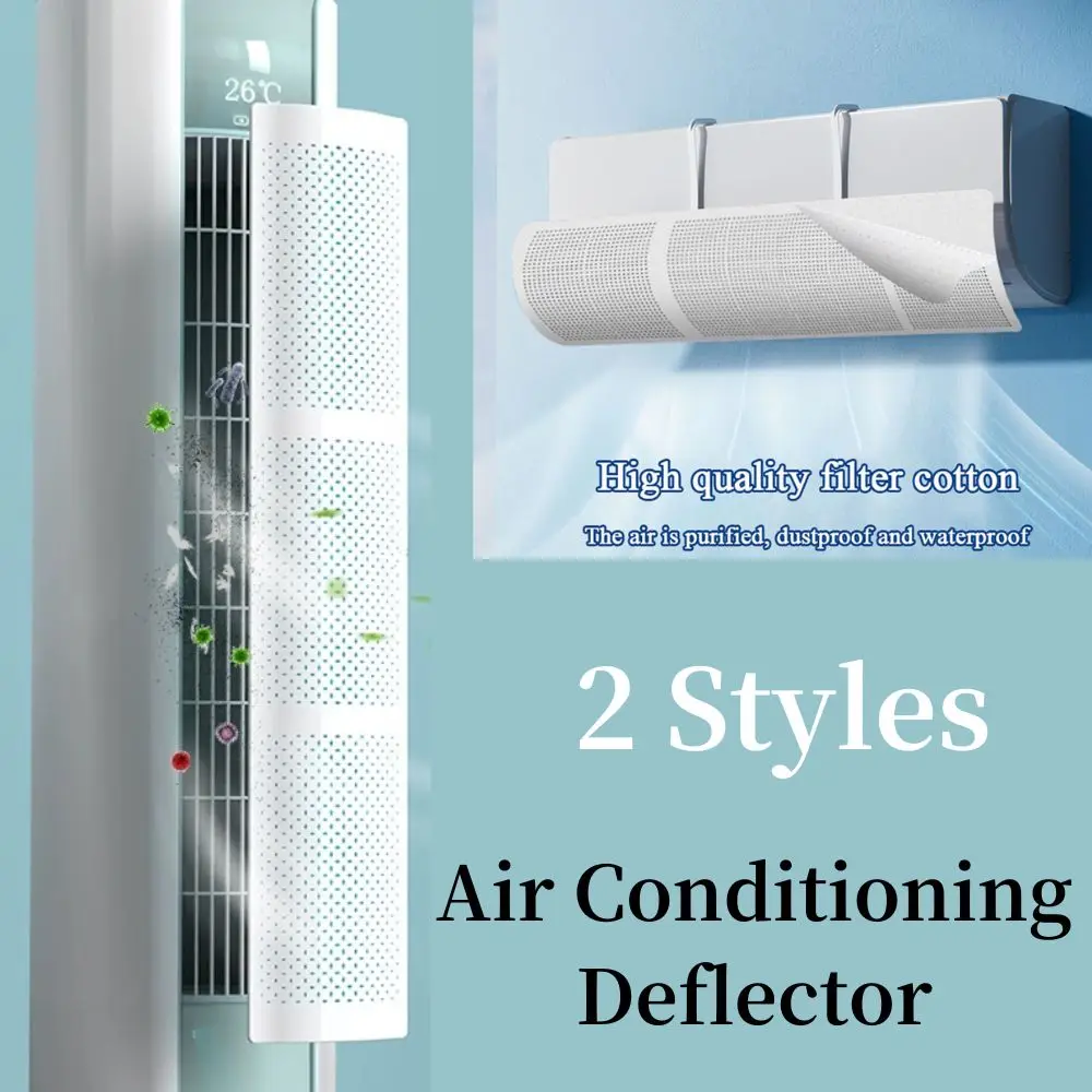 Air Conditioning Windshield Anti-Direct Blowing Vertical /Wall-mounted Deflector Air Conditioning Air Outlet Baffle Confinement