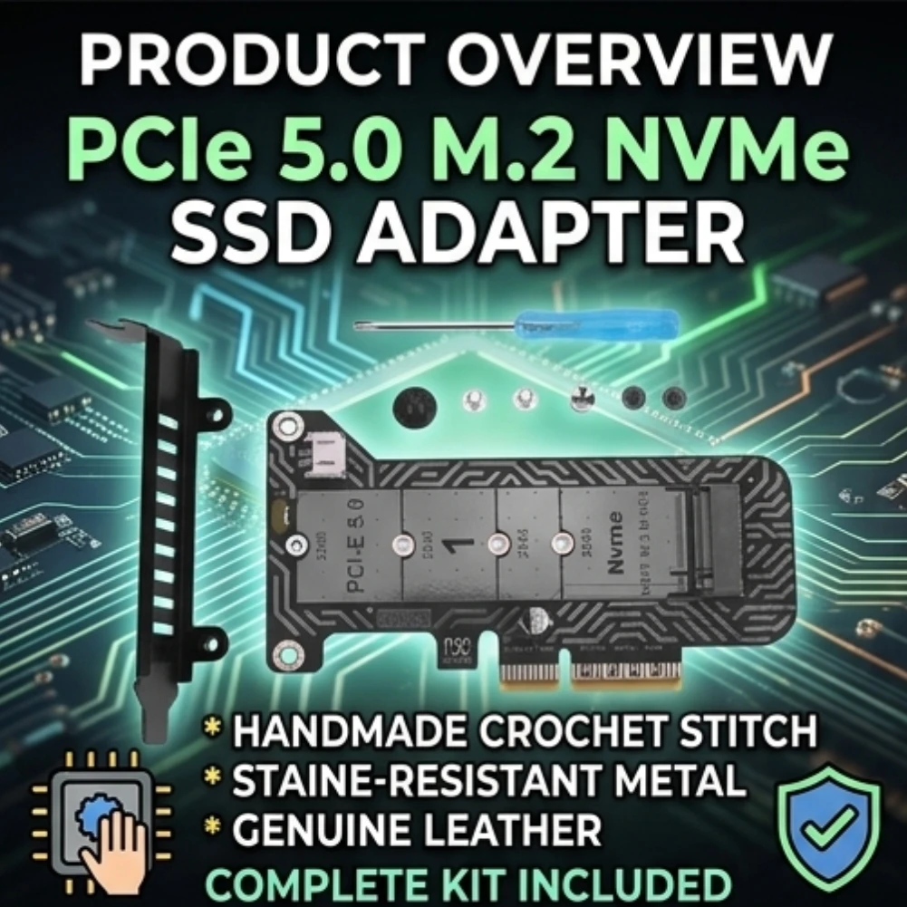

Адаптер-карта PCIe 5.0 X4 для M.2 NVMe SSD PH4215 с алюминиевым радиатором, поддержка NVMe SSD форматов 22110, 2280, 2260, 2242, 2230, расширение для NVMe SSD