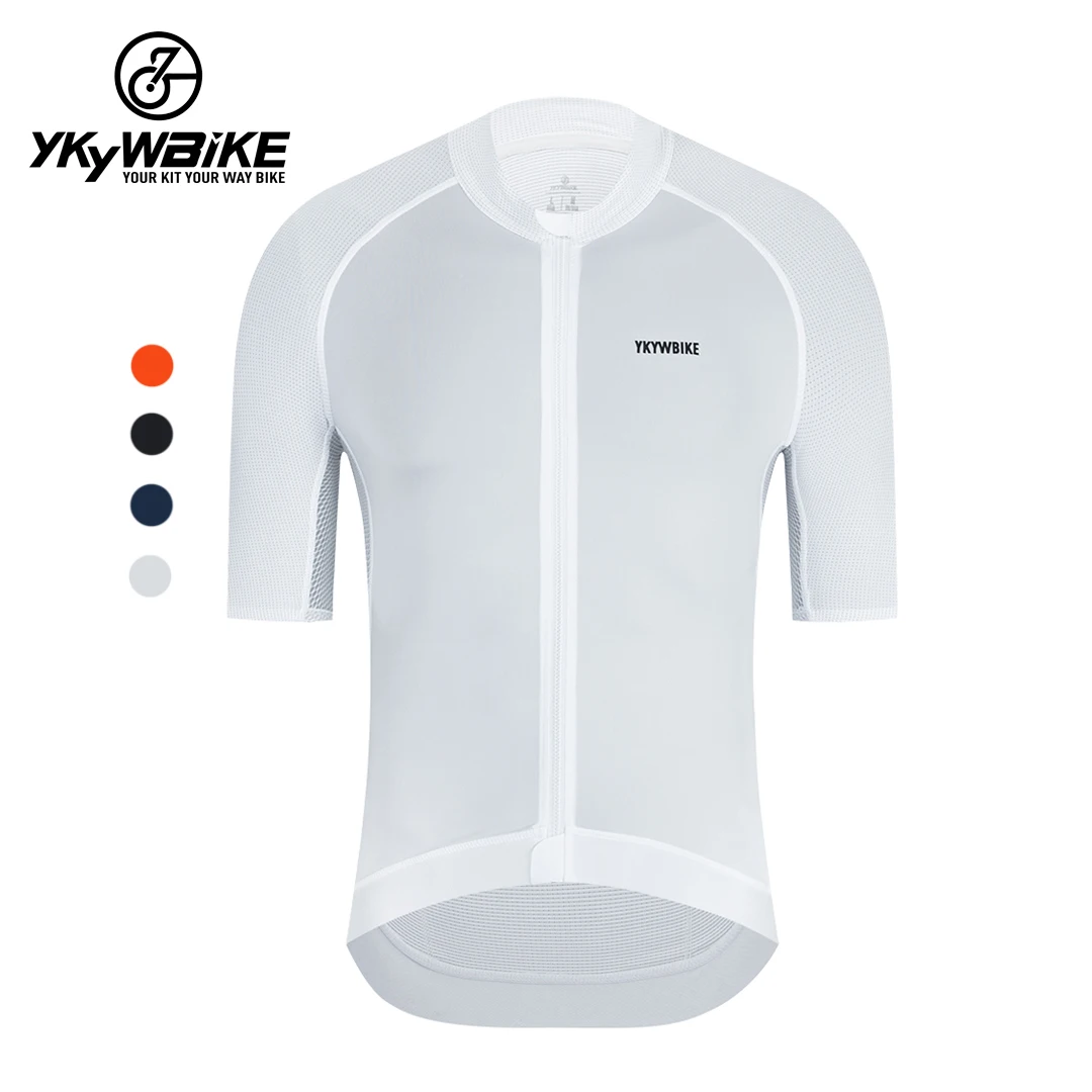 

YKYWBIKE Cycling Jersey Soft Light Bike Jersey Bamboo Charcoal Fiber fabric Breathable Team Sports Men's Cycling Clothing