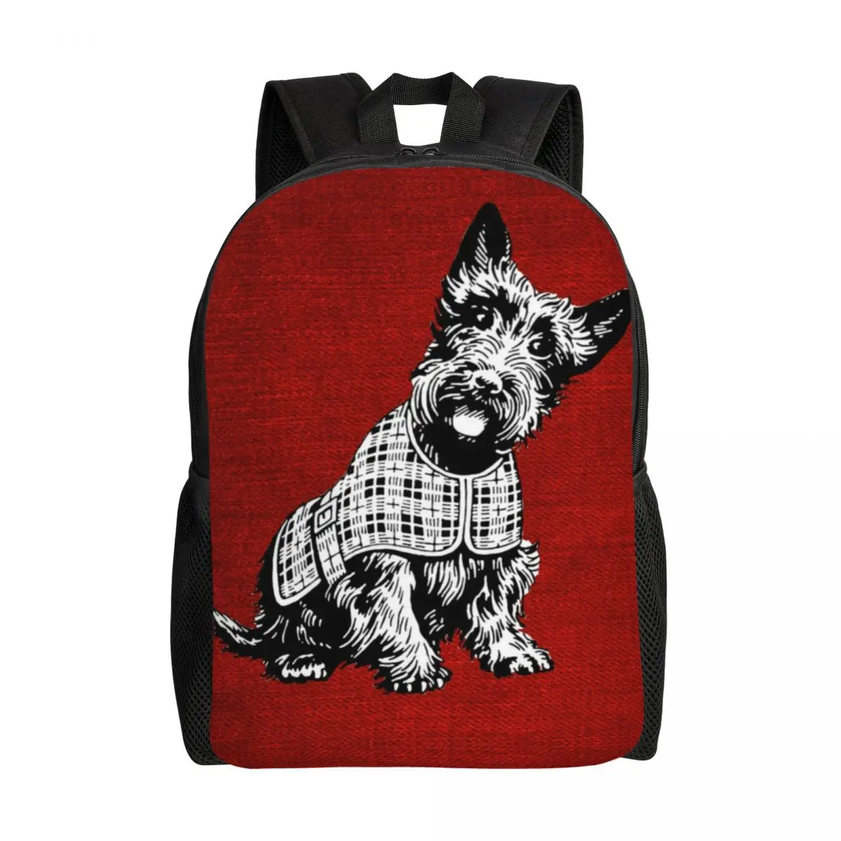 

Vintage Scottish Terrier Travel Backpack Men Women School Laptop Bookbag Scottie Dog College Student Daypack Bags