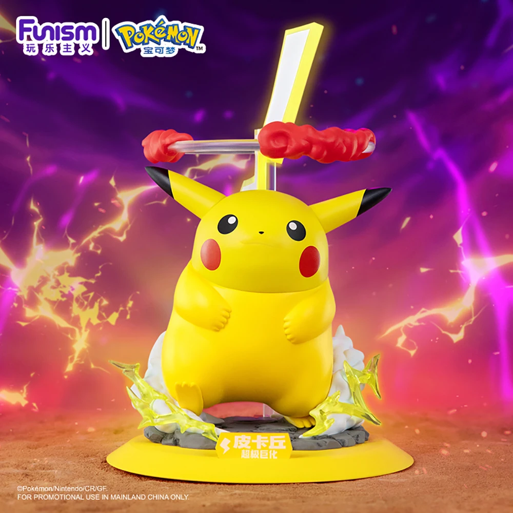 Figuras de ação pokémon funis genuínas, série de efeitos de movimento especiais, design exclusivo, expressões realistas, decoração de ornamento de mesa